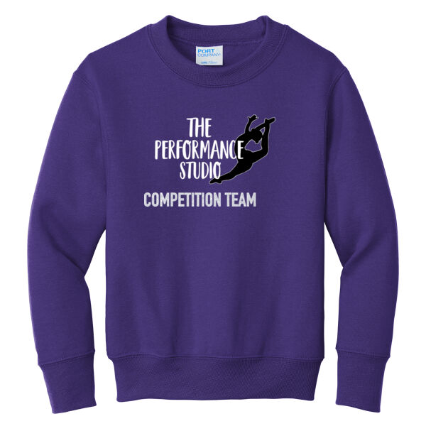 Youth Core Fleece Crewneck Sweatshirt - with Name Option Thumbnail