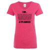 Women’s Glitter V-Neck T-Shirt Thumbnail